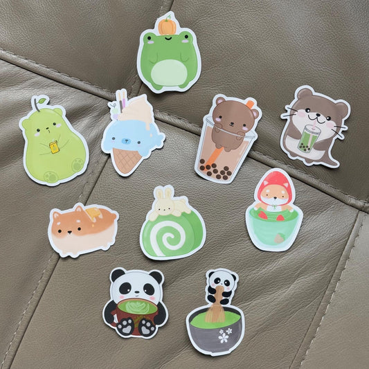 Pick 5 waterproof matte vinyl stickers