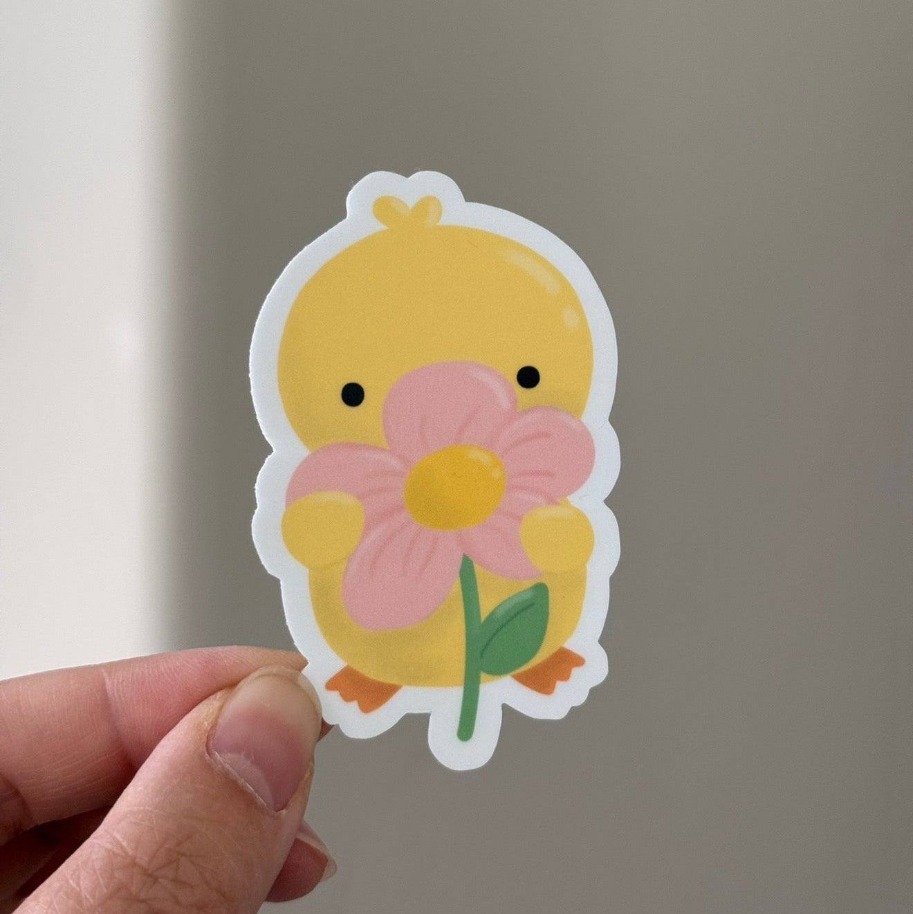 Duck with Flower Sticker - April Mail Club Archive
