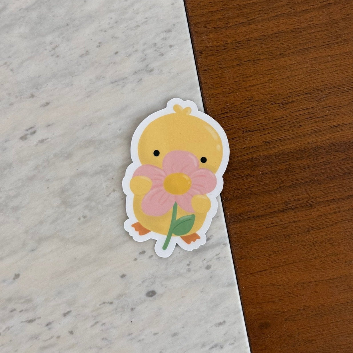 Duck with Flower Sticker - April Mail Club Archive
